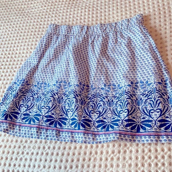 Tommy Bahama Dresses & Skirts - Tommy Bahama 100% Linen A-Skirt Size M Blue/White